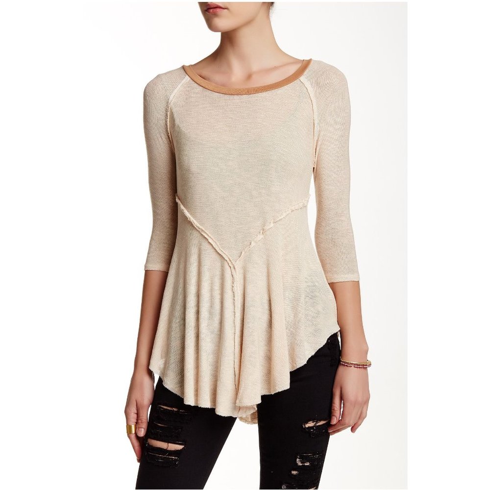 221 FREE PEOPLE Tea Weekends Layering Tee Tunic sz XS - Picture 12 of 13